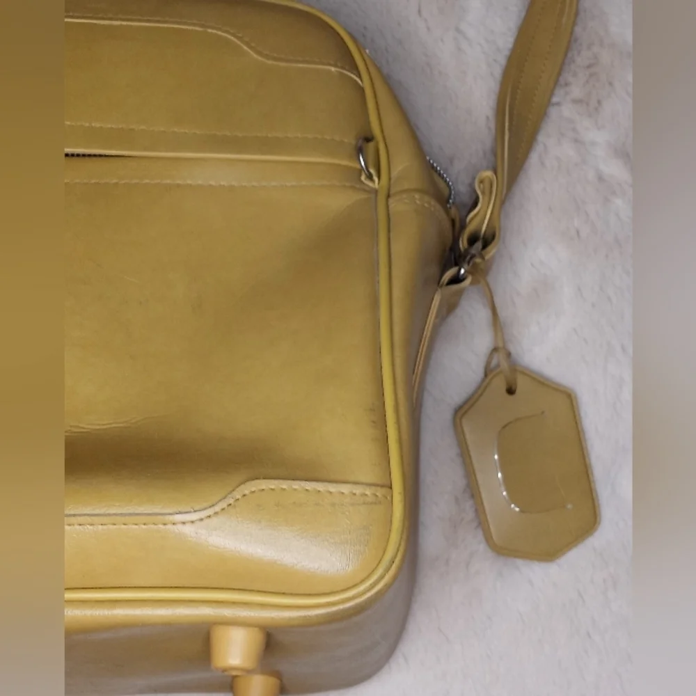 Vintage Retro United States Luggage Corp Classic Shoulder Strap 70s 80s Carry On - Picture 6 of 9